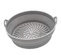 Silicone Tegame Antiaderente, per Friggitrice ad Aria Pieghevole | Riutilizzabile per Casa e Ristorante, per Cottura di Verdure e Dessert, Superficie Liscia