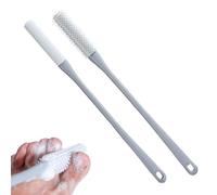 Silicone Toe Brush - Nail Brush for Cleaning Fingernails | Toe Scrubber Brushes for Shower with Long Handle | Foot Scrubber in Shower Silicone Bristles Foot Brushes Extended Handle fôr Elderly Seniors