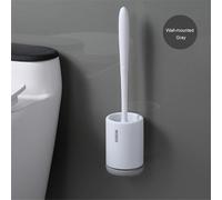 Silicone Toilet Brush Nuovo Setole Morbide da Parete Piano Permanente Per Bagno