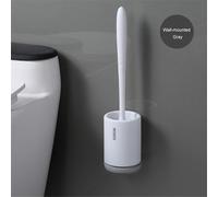 Silicone Toilet Brush Nuovo Setole Morbide da Parete Piano Permanente Per Bagno