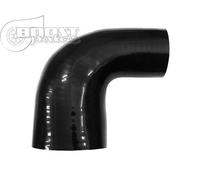 Silicone Transition Gomito Curva 90 gradi. 38 - 25 mm. nero