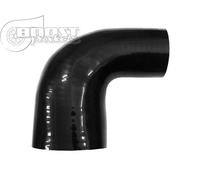 Silicone Transition Gomito Curva 90 gradi. 63.5 - 57 mm. nero