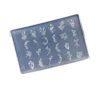 Silicone Unghie Art Form Accessori Forme Fiori Tema Unghie Forma Decorativa Silicone Texture Adatto Per Vari Tipi Riutilizzabile Modello di Design Unghie