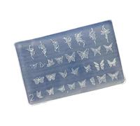 Silicone Unghie Art Form Accessori Forme Fiori Tema Unghie Forma Decorativa Silicone Texture Adatto Per Vari Tipi Riutilizzabile Modello di Design Unghie