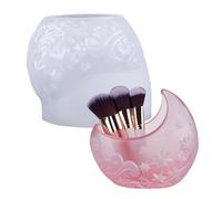 Silicone Vase Mold - Non-Stick Decor Making Tool, Moon-Shaped Plant Pot Mold, Durable Casting Accessory | Concrete, Epoxy, Resin, Cement, Plaster, Beginners, Professionals, Home, Class, School Project