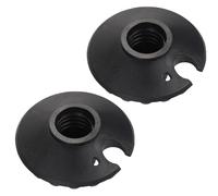 Silicone Walking Stick End Guards Pair - Wear Resistant Non Marking Tips, Secure Traction Outdoor Gear | Removable Mud Basket Replacement Tips Protectors, Flexible Cushioning Caps Compatible Mountain