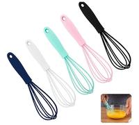 Silicone Whisk -5 Pcs Colorful Kitchen Mini Silicone Whisks