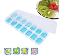 Silicone Whiskey Tray - 14 Grid Mold, Easy Release Flessibile Silicone, Lid, Perfect Cocktail Cubes, Bar Maker | Home Kitchen Party Beverage Accessory For Adults Cocktail