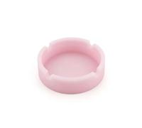Silicone World Posacenere rotondo portatile in silicone, durevole, morbido, ecologico, resistente alle alte temperature, anti-caduta, antiscivolo (rosa luminoso)