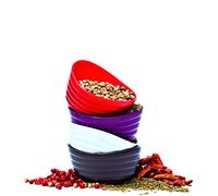 Silicone Zone SZ 408153 Utensili da Cucina Rimple Dip condimento Tazza in 4 Pezzi, Silicone, Multicolore, 1,12 x 1,12 x 1,12 cm