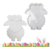 Siliconen Bunny Mold - Pasen Lam Casting Mold | Gemakkelijk Te Gebruiken Epoxyhars Gipsvormen, Herbruikbare Flexibele Knutselgereedschapset, Dierenbeeldjes Kunstvormen Met Doe-het-zelf-projecten Moede