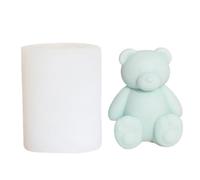 Siliconi Riutilizzabili Muffa Artigianale Per Cioccolato A Candela Fatti Mano Che Preparano Con Orso Cartone Animato Forma Facile Rilasci Orso Dettagliato Silicone Stampo Siliconi