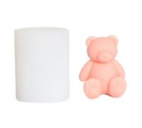 Siliconi Riutilizzabili Muffa Artigianale Per Cioccolato A Candela Fatti Mano Che Preparano Con Orso Cartone Animato Forma Facile Rilasci Orso Dettagliato Silicone Stampo Siliconi