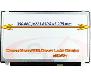 Siliconvalleystore Display Slim LED Compatibile P/N: NT156WHM-N45 V8.1 V8.2 | 350MM | 30pin
