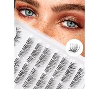 Siligli - Ciglia naturali occhio di gatto, miste, 10-13 mm, curvatura a D, pre-mappate, per sinistra e destra, extension per ciglia singole a ciuffetto, fascia sottile, 8 paia