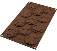 Silikomart 196018 - Forma per Cioccolato Choco Tags Puppy Forma per Cioccolato, in Silicone, Marrone, 11,10 X 7,12 X 14 cm