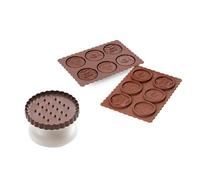 Silikomart 199256 - Set di stampi per Biscotti Natale, 1 tagliapasta, 1 Stampo