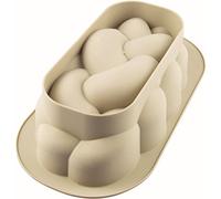 silikomart, 3D-Brotbackform- treccia - stampo in silicone 288x156 h 83 mm