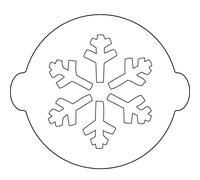 Silikomart 70.039.99.0060 Stencil per Torte acc063 Fiocco di Neve