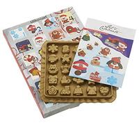 silikomart | CA01 Kit CREATIVE XMAS COUNTDOWN, Composizione kit 1 Stampo in Silicone, 1 Gift Box, Winter Holiday Inspiration, 28 x 28 mm, h 13 mm, Volume 140 ml, Made in Italy