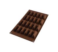 Silikomart | Confezione da 3 SF125 Stampo in Silicone per Monoporzioni CHOCOGIANDUIA, Antiaderente, 24 Cavità, Confezione da 3 Stampi per Dolci, 50 x 18 h 23 mm Volume 24 x 14 ml Tot. 336 ml
