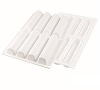 Silikomart CYLINDRE 75 - STAMPO IN SILICONE 126X27 H 27 MM + 10 VASSOI + CUTTER