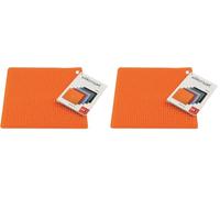 Silikomart | Decorazione Torta in Silicone, Colore Arancio, Misure 5 x 175 x 175 mm, (Confezione da 2)
