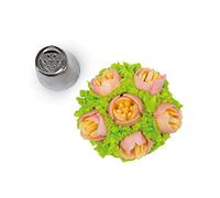 Silikomart |Flower Tube 10, Bocchetta in Acciaio Inox per Sac a Poche, Foro per Decorazioni a Fiori, Misura Ø 24 mm