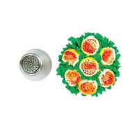 Silikomart |Flower Tube 24, Bocchetta in Acciaio Inox per Sac a Poche, Foro per Decorazioni a Fiori, Misura Ø 25 mm