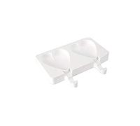 Silikomart GEL03 Heart-IC Set 2 Easy Cream 91 x 85 H 23 mm, Silicone - NUOVO