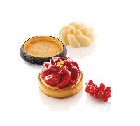 SILIKOMART KIT TARTE FLEUR DIAMETRO 8 CM STAMPO SILICONE + 6 ANELLI ANTIADERENTI