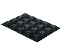 Silikomart 70.517.20.0065 Micro-Forme in Silicone Perforato, Nero