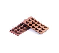 silikomart | SCG01 Stampo in Silicone per Cioccolatini MONAMOUR | Confezione da 1 Stampo per Dolci, Antiaderente, 30 x 22 mm, h 25 mm, Easy Choc 3D, Made in Italy