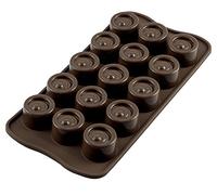 silikomart | SCG04 Stampo in Silicone per Cioccolatini VERTIGO, Antiaderente, 15 Cioccolatini, Confezione da 1 Stampo per Dolci, Easy Choc 3D, Ø 28 h 20 mm, Made in Italy