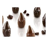 silikomart | SCG056 Stampo in Silicone per Cioccolatini MR & MRS BROWN, Antiaderente, 15 Cioccolatini, Confezione da 1 Stampo per Dolci, Easy Choc, Ø 25 mm, h 40 mm, Volume 150 ml, Made in Italy