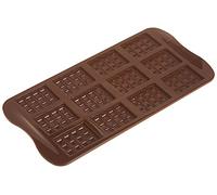 silikomart | SCG11 Stampo in Silicone per Cioccolatini TABLETTE | Confezione da 1 Stampo per Dolci, Antiaderente, 12 Cioccolatini Mini Tablette, 38 x 28 mm, h 4 mm, Easy Choc, Made in Italy