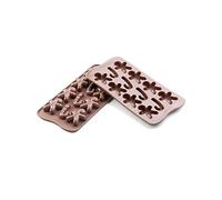 silikomart | SCG12 Stampo in Silicone per Cioccolatini MR GINGER, Antiaderente, 12 Cioccolatini, Confezione da 1 Stampo per Dolci, Easy Choc, 43 x 35 mm, h 12 mm, Made in Italy