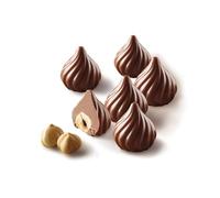silikomart | SCG28 Stampo in Silicone per Cioccolatini CHOCO FLAME, Antiaderente, 15 Cioccolatini, Confezione da 1 Stampo per Dolci, Easy Choc 3D, Ø 27 h 28 mm, Made in Italy