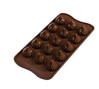 silikomart | SCG28 Stampo in Silicone per Cioccolatini CHOCO FLAME | Confezione da 1 Stampo per Dolci, Antiaderente, Ø 27 h 28 mm, Easy Choc 3D, Made in Italy