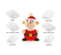 SILIKOMART SET 6 STAMPI BABBO NATALE DI CIOCCOLATA FORME NATALIZIE DOLCI DOLCE