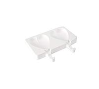 Silikomart GEL03 Heart-IC Set 2 Easy Cream 91 x 85 H 23 mm, Silicone