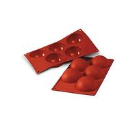 Silikomart | SF001 Stampo in Silicone per Monoporzioni SEMISFERA, Antiaderente, 5 Cavità, Confezione da 1 Stampo per Dolci, Ø 80, h 40 mm, Made in Italy