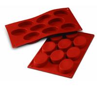 silikomart SF018 OVALI Stampo in Silicone 70x50 h 20 mm, Rosso, M