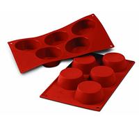 Silikomart SF024 Muffin Stampo in Silicone, Rosso