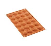 Silikomart | SF006 Stampo in Silicone per Monoporzioni SEMISFERA, Antiaderente, 24 cavità, Confezione da 1 Stampo per Dolci, ø 30 h 15 mm, Made in Italy