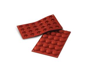 silikomart SF009 Stampo Silicone 24 Pomponnettes Ø34 mm Made in Italy