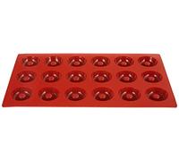 Silikomart SF010 SAVARIN Stampo in Silicone Platinum Ø41 h 12 mm, Rosso