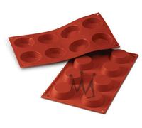Silikomart SF015 TARTELLETTA Stampo in Silicone Ø60 h17mm, Rosso