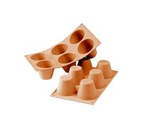 silikomart SF052/C Stampo Muffins Classic, Silicone, Rosso - NUOVO