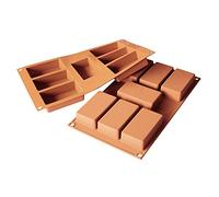 Silikomart SF110 RETTANGOLO Stampo in Silicone 87X48 H 24 MM, Rosso, 2.9 x 17.5 x 28.1 cm